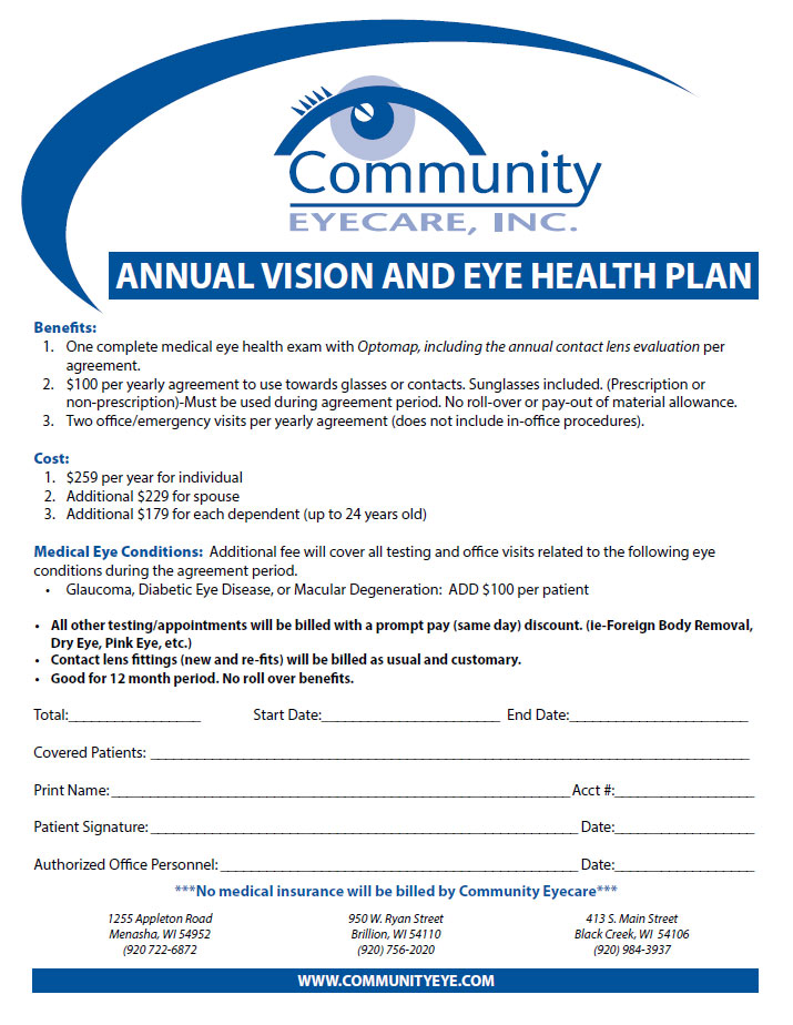 vision and eye health plan